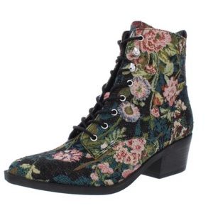 Indigo Rd Floral Print Yarine Stacked Booties, 7